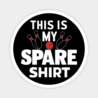 This is my Spare Shirt -Funny Bowling Magnet